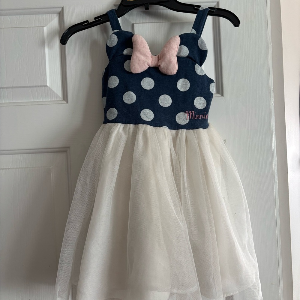 Disney Blue and White Polka Dot Dress